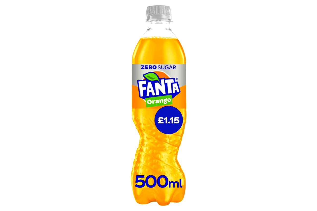 Fanta Orange Zero Sugar Low Calorie Drink 500ml Best Before it's Gone Ltd
